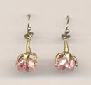 Silver Seasons Miniature Rose Earrings