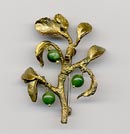 Silver Seasons Apple Pin