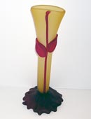 Tommie Rush Amber  Bud Vase