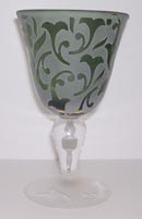 Michael Weems 10oz Green Wine Glass