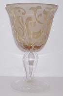 Michael Weems 10oz Gold Wine Glass