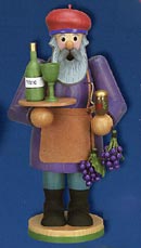 Old World Christmas Wine Making Smoking Man